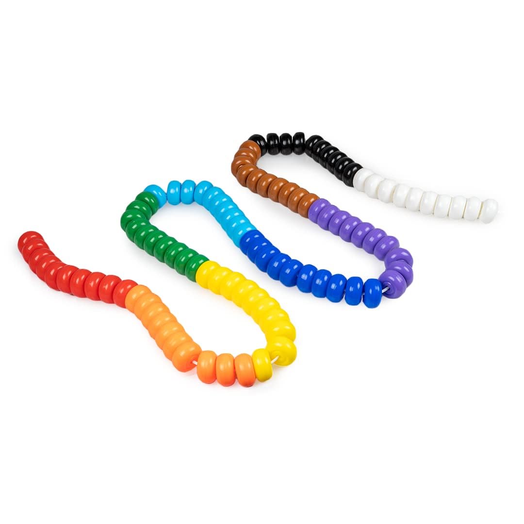Avis by Ratna Rainbow Jumbo Beads – Counting & Learning Educational Toy | 100 Beads