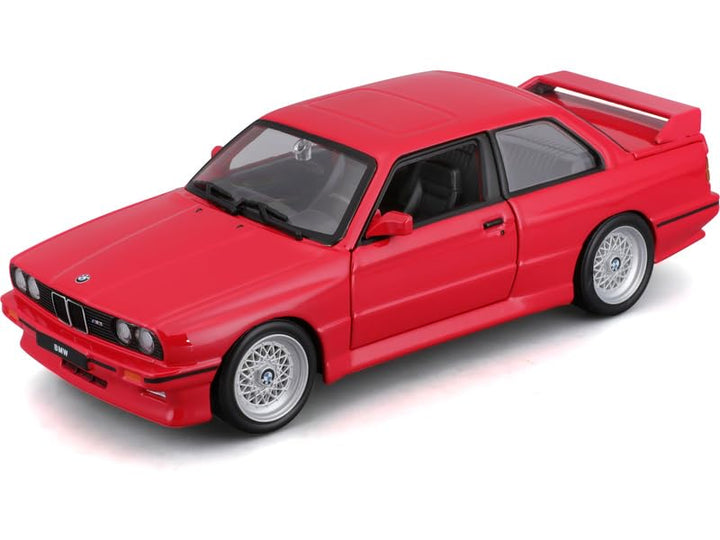 Bburago Original Licensed 1988 BMW 3 Series M3 (Red) Diecast Car | 1:24 Scale (14 Years till Grown Ups)