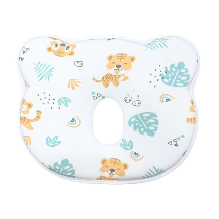 Hopop Soft & Comfortable Microfiber Baby Pillow | Fluffy Sleeping Pillow with Cover - Tiger Print