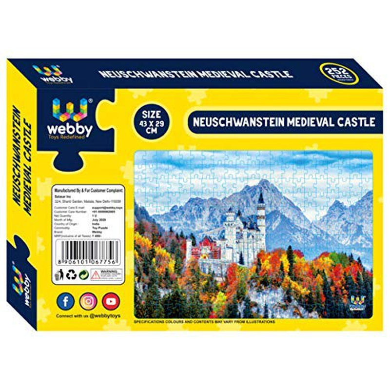 Neuschwanstein Medieval Castle Cardboard  Jigsaw Puzzle, 252 pieces