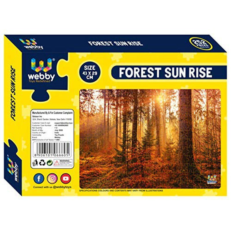 Forest Sun Rise Jigsaw Puzzle, 252 pieces