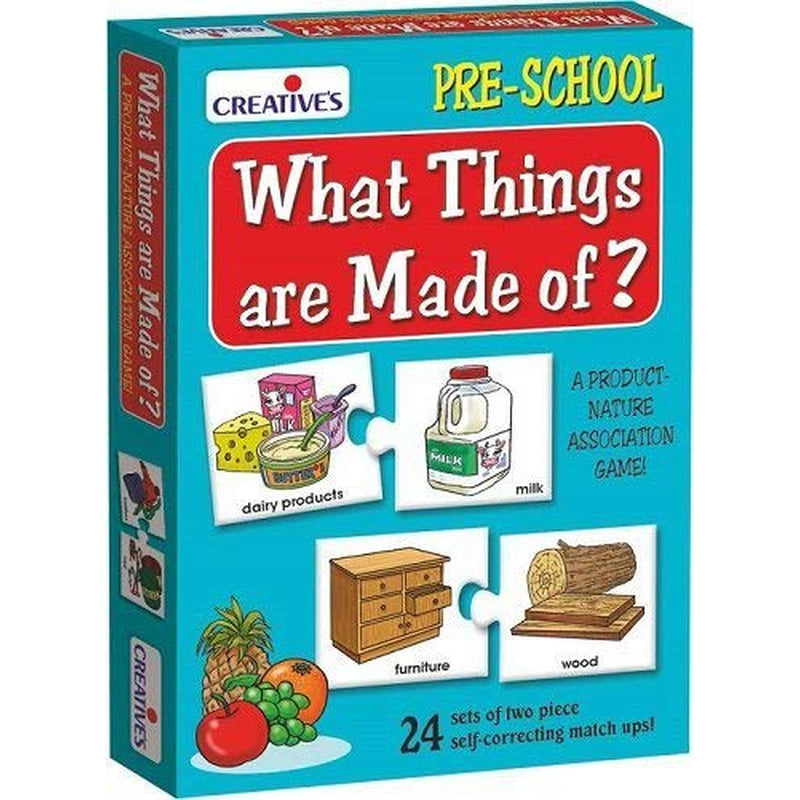 Kids Puzzles Combo - What Things are Made of & Plurals - (Regular and Irregular)