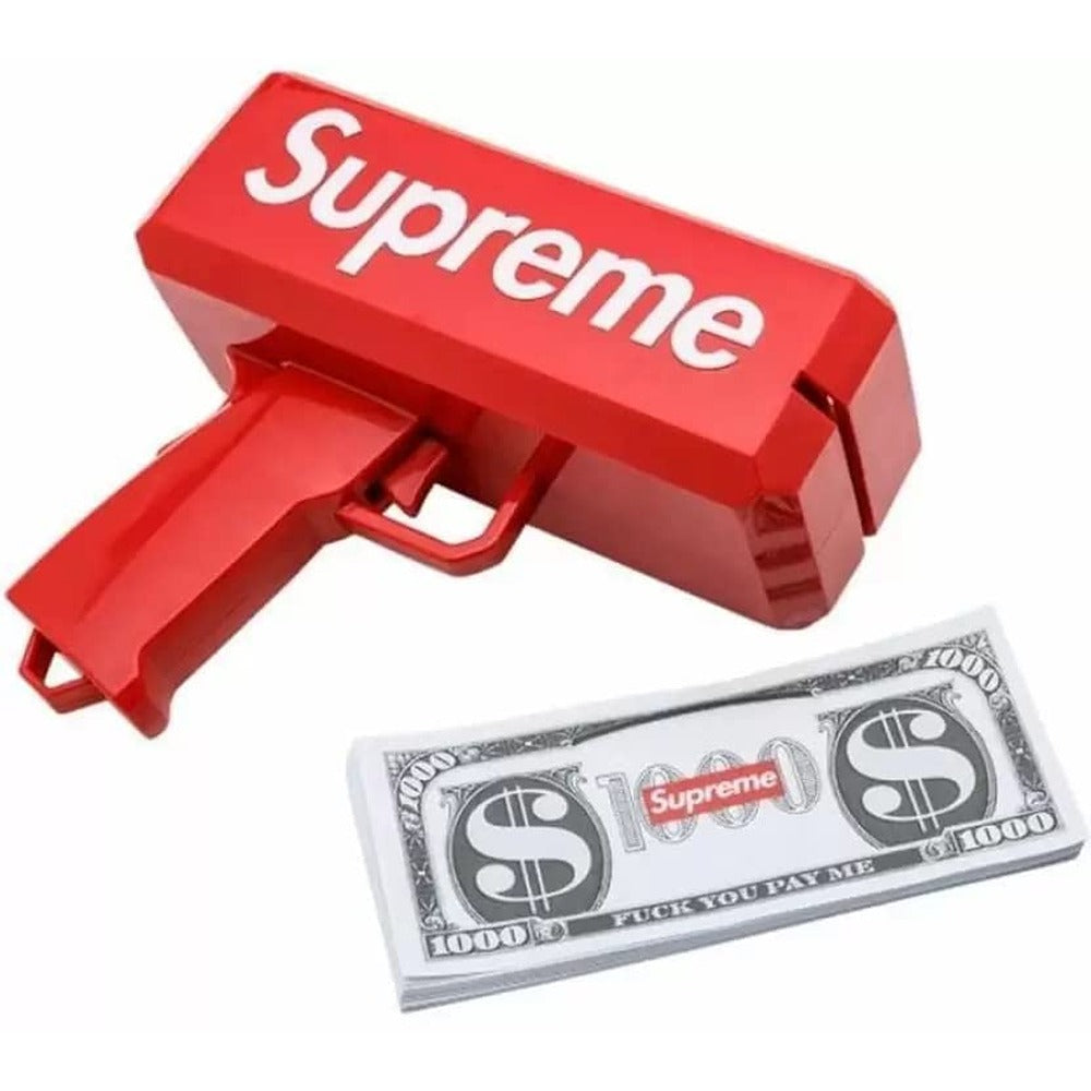 Supreme Money Cash Gun for Birthdays and Party Games