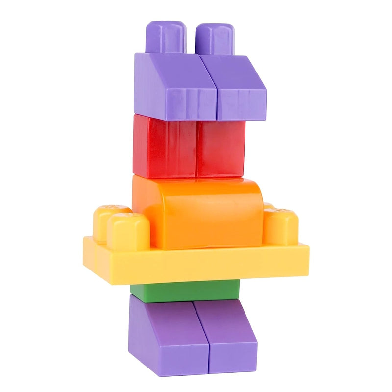 Building & Construction Blocks Educational Toy (Pink Bag - 120 Pieces)