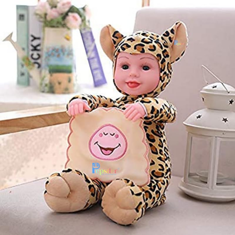 Peek-A-Boo Plush Laughing Doll | Voice Activation with Moving arms and Touch Sensor (Assorted Colours)