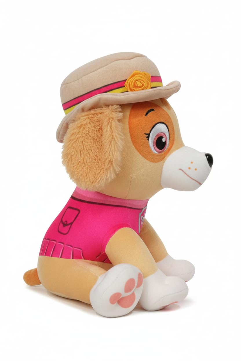 Original Paw Patrol Skye With Hat Soft Toy - 25cm | Paw Patrol Puppy