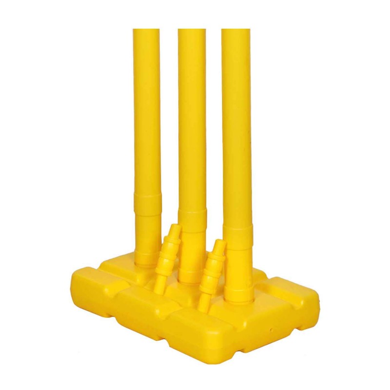 Rmax Cricket Stumps Set (3 Wickets, 1 Base, 2 Bails) | (10-12 Years)