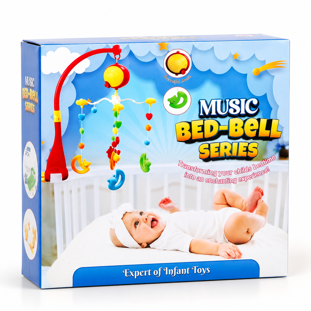 Music Bed-Bell Series Baby Crib | Musical Hanging Bed Bell Toy for Infants