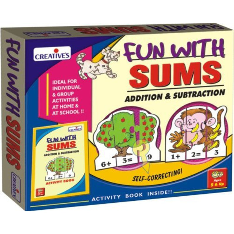 Fun with Sums-Addition & Subtraction (30 Self-correcting Three Piece Puzzles)