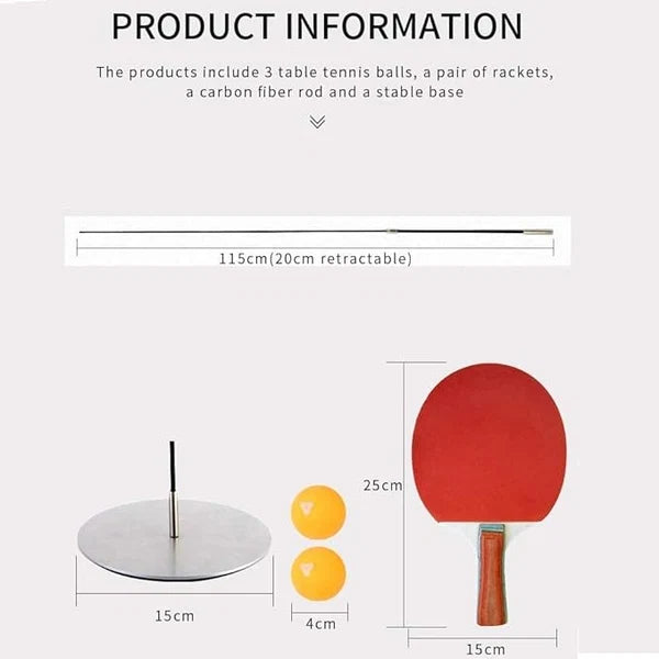 Kidology Ping Pong Table Tennis Training Set | Fun Indoor Sports Game Set