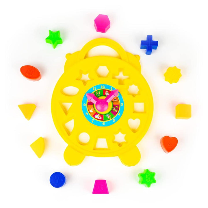 Ratna's Educational 2 in 1 Puzzle Clock | Shapes for Kids to Learn timings