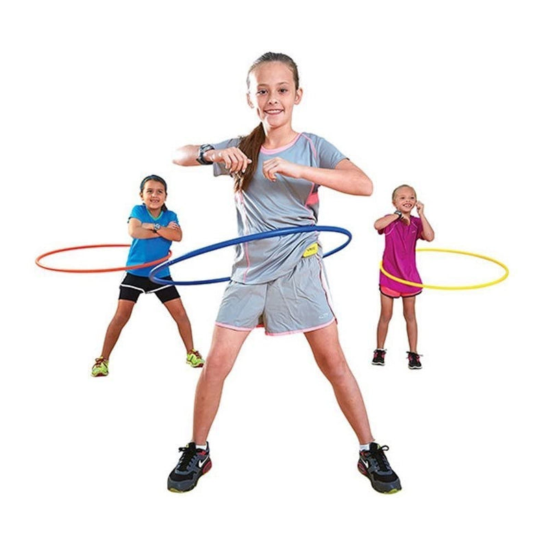 Fitfix Collapsible Hula Hoop With Hoop Huggie (91.4 cm) - Exercise Ring for Fitness | (Collapsible Colour)