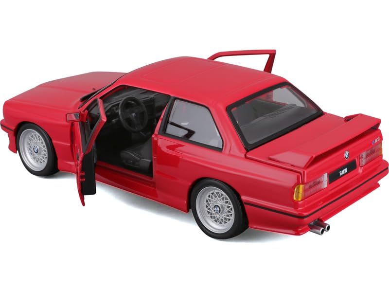 Bburago Original Licensed 1988 BMW 3 Series M3 (Red) Diecast Car | 1:24 Scale (14 Years till Grown Ups)