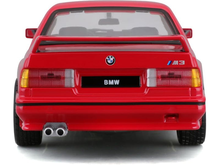 Bburago Original Licensed 1988 BMW 3 Series M3 (Red) Diecast Car | 1:24 Scale (14 Years till Grown Ups)