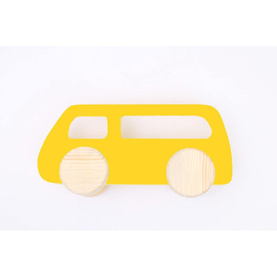 Wooden Push Toy  Van for Kids -  Large Size