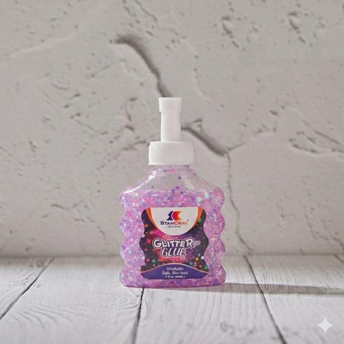 STANCRAY Washable Glitter Glue for Slime Making - 88ml | Sparkle Liquid Glue for Kids Art & Craft