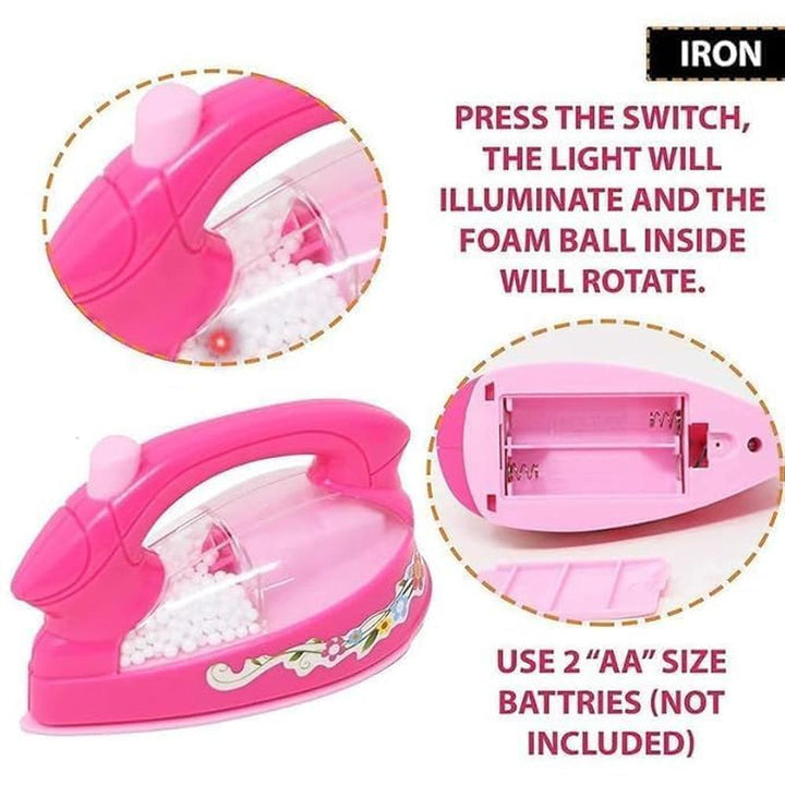 Lovely Household  Kitchen Utility Play Set for Kids | 6-in-1 Set with Lights & Sounds