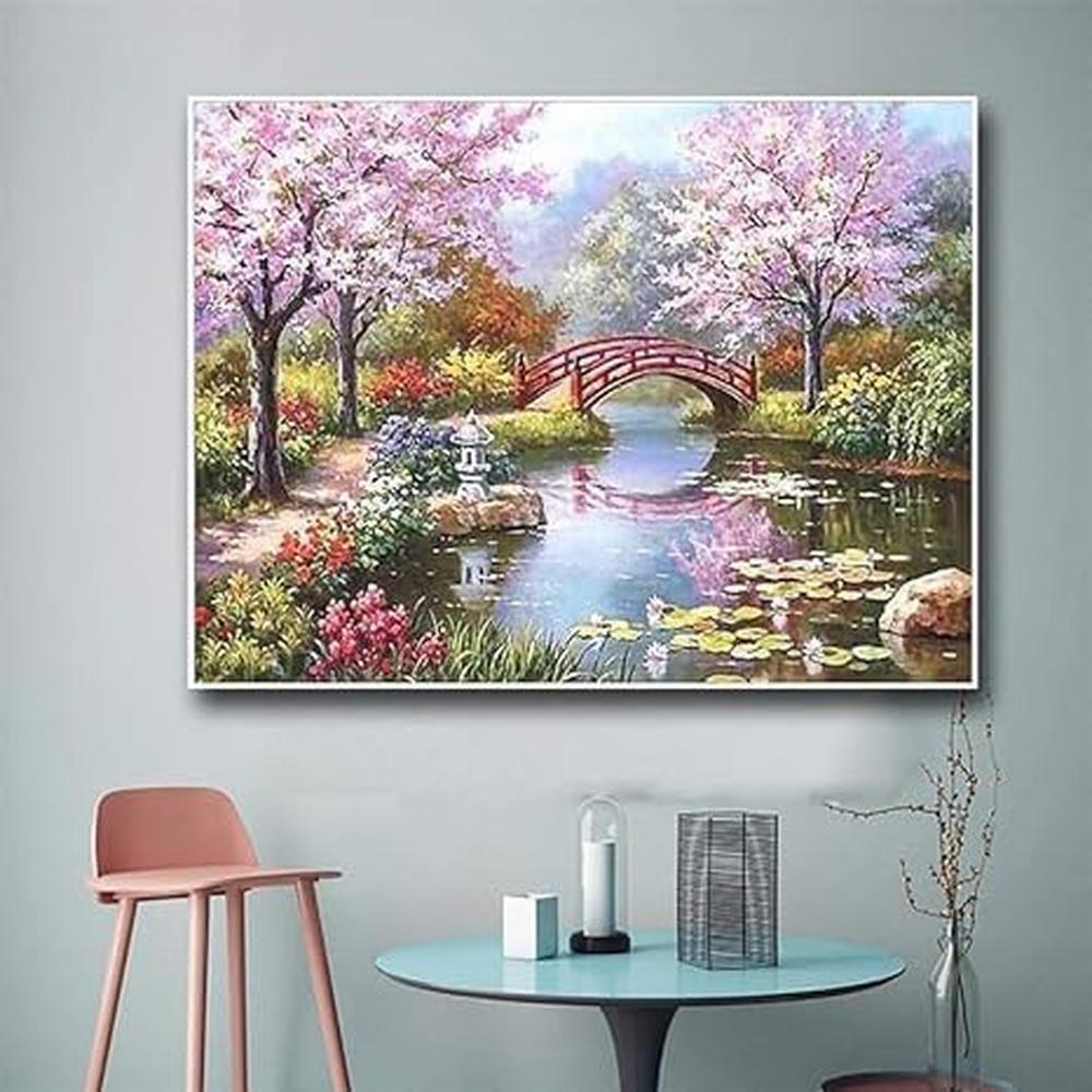 FunBlast 5D Scenery Diamond Painting Kit for Kids & Adults | DIY Crystal Art Craft Kit for Home Decor & Creative Gifting (12 x 16 Inch)