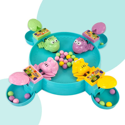 Hungry Frogs Eating Beans Tabletop Fun Board Interactive Game