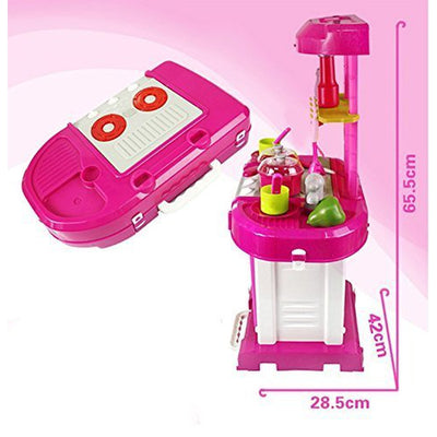 Luxury Battery Operated Kitchen Super Toy Set - Pink