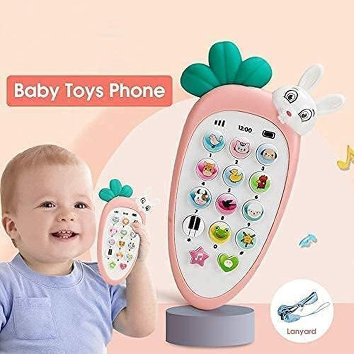 Battery Operated Rabbit Mobile Phone Toy with Sound and Lights Features