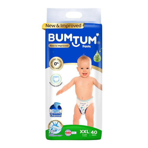 Bumtum (Size-XXL) New and Improved Diaper | 40 Pants |  | 15-25 Kgs