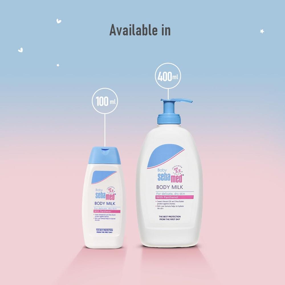 Sebamed Baby Body Milk Lotion - 400ml | pH 5.5 - Ideal for Dry Skin