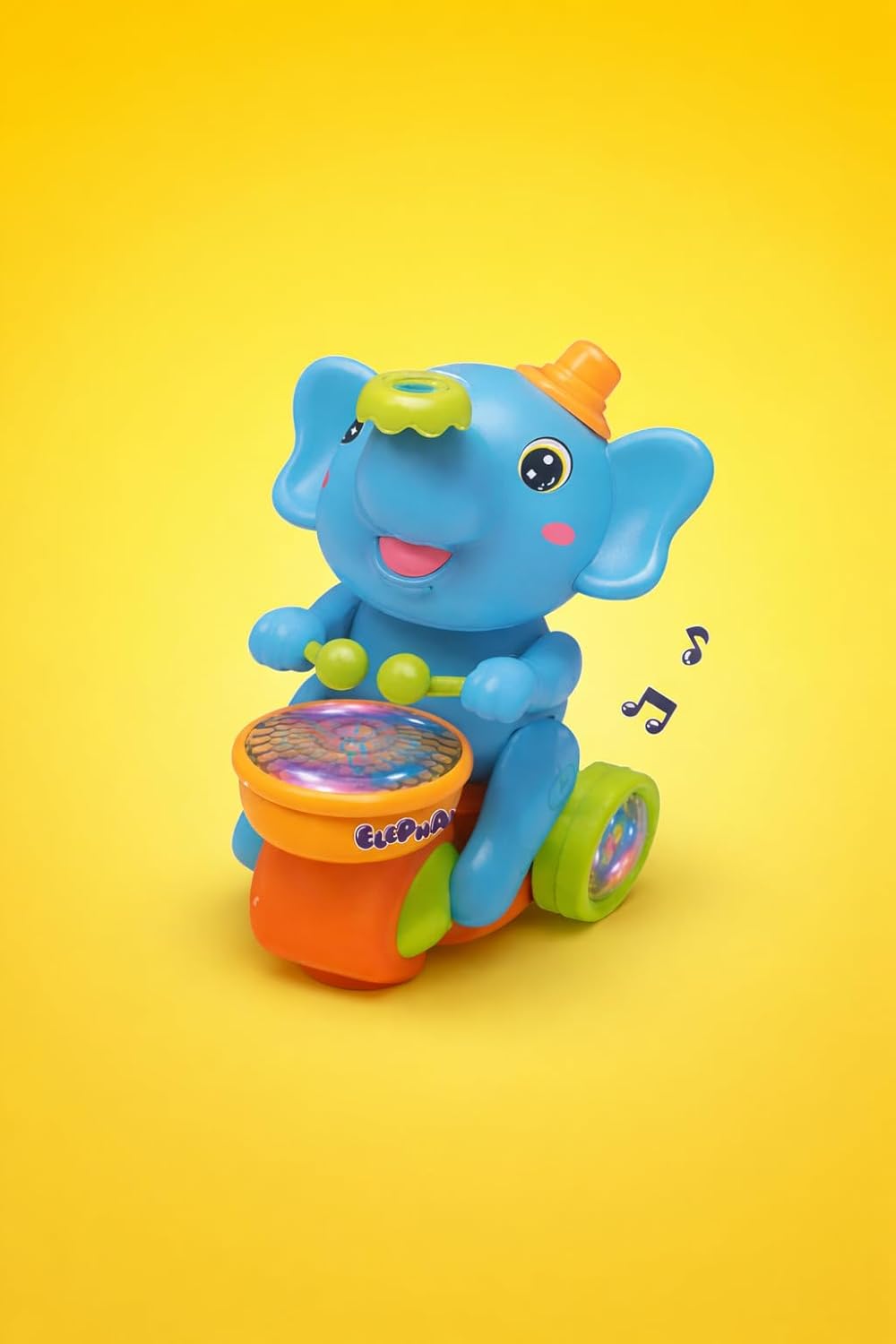 ToyBoi Elephant Musician Go Musical Toy | Bump & Go Action, Lights & Sound