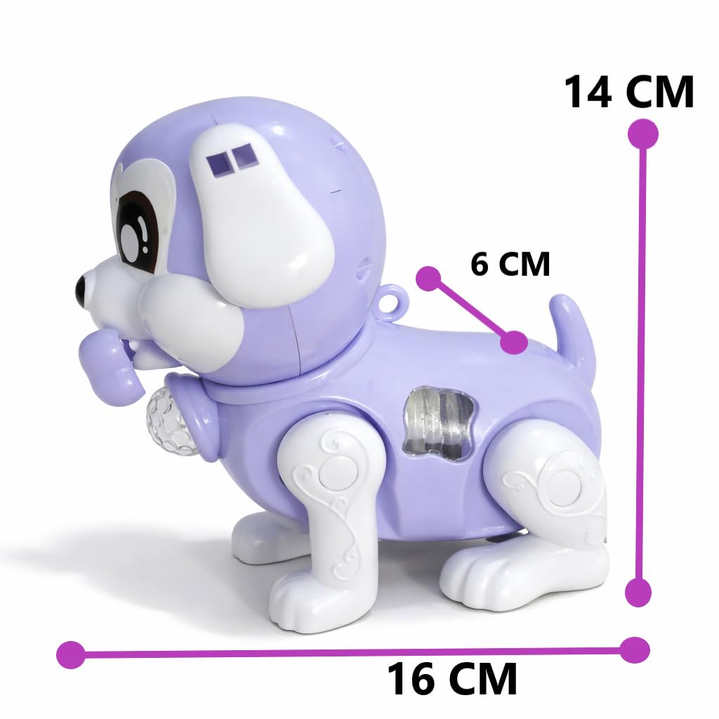 Kaby Smart Dog Electric Toy for Kids | Electric Puppy with LED Lights, Music & Bouncing Action | Interactive Toy