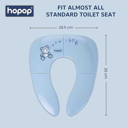 Hopop Foldable Travel Potty Seat for Kids, Safe, Portable & Hygienic