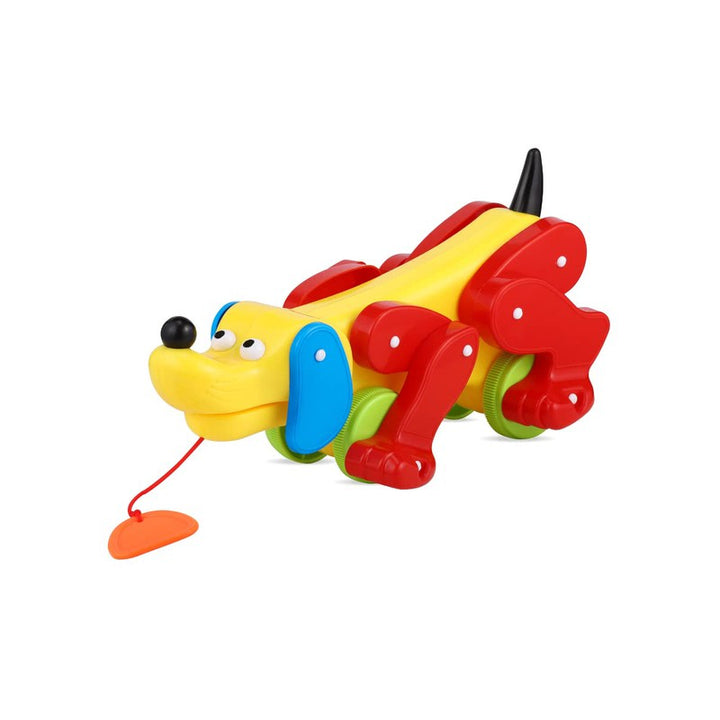 Lazy Dog Pull Along Toy with Moving Tail & Limbs (1-2 Years)