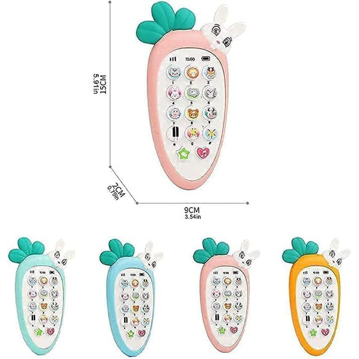 Battery Operated Rabbit Mobile Phone Toy with Sound and Lights Features