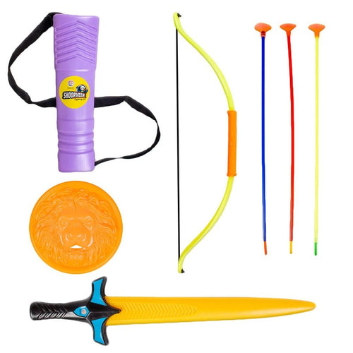 Ratnas Shoorveer Bow & Arrow, Sword & Shield Toy Armor Set (4-8 Years)