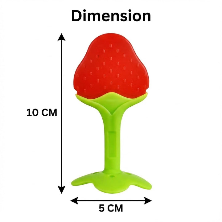FunBlast Fruit Silicone Baby Teether | Food-Grade Soft Teething Toy for Infants & Toddlers
