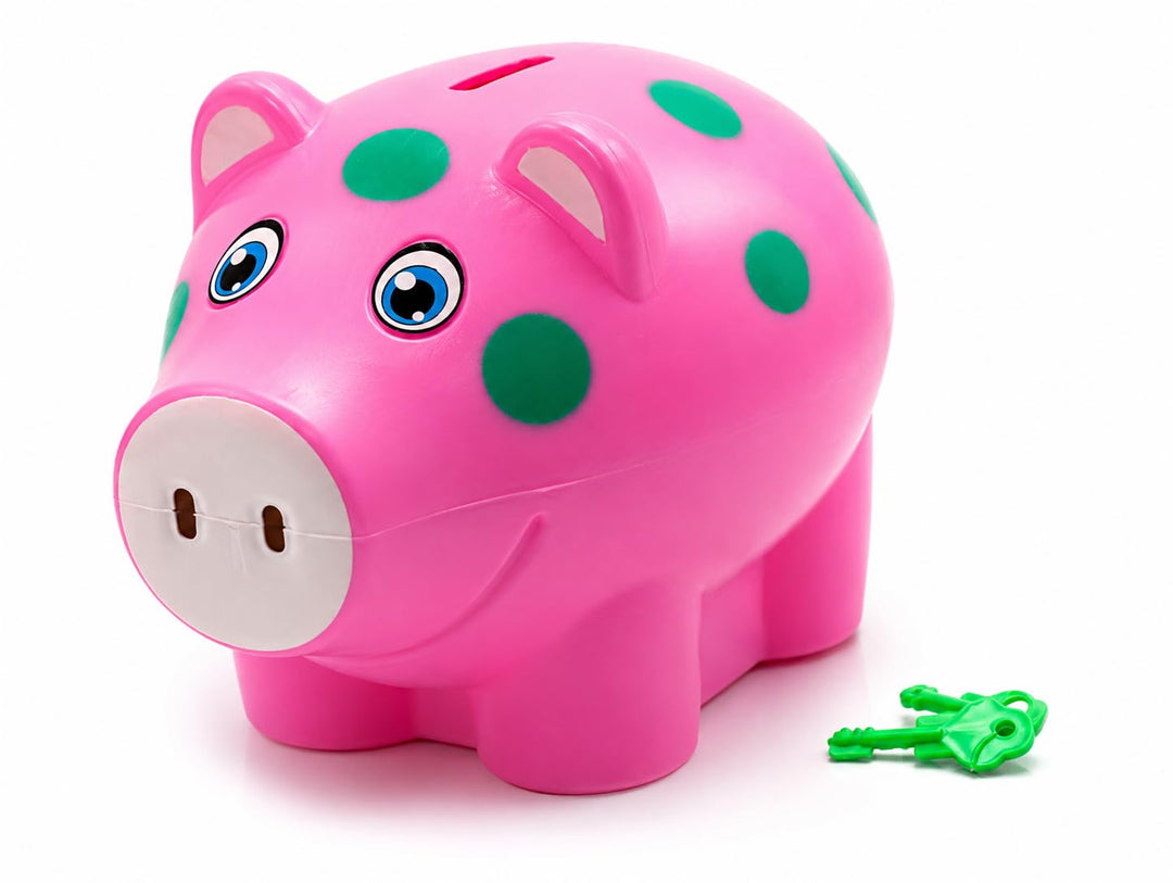 Pack of 3 Money Saver Piggy Bank (3-8 Years) - Pink