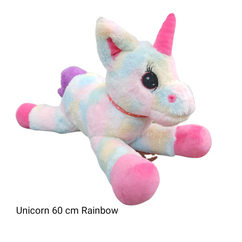 Lazy Rainbow Unicorn Soft Toys - 60 cm