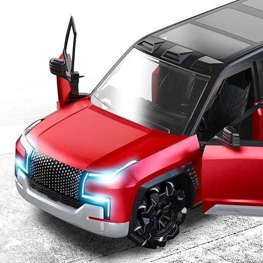 Rechargeable Remote Control Drift Car with EV Power Charge Station | 1:12 Scale | Auto Park, Lights & Music for Kids
