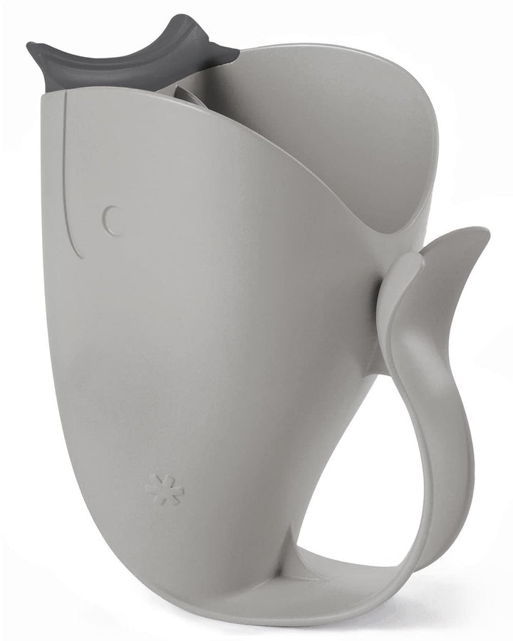Skip Hop Moby Waterfall Bath Rinser - Grey | Soft Comfort Edge Bath Rinse Cup