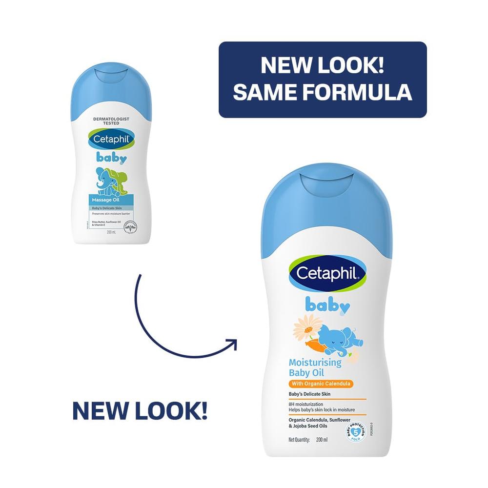 Cetaphil Moisturising Baby Oil with Organic Calendula - 200ml
