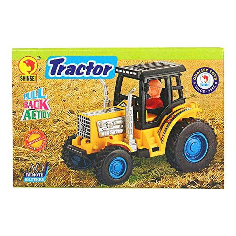 Tractor Maintenance Free Pullback Spring Action Race Toy