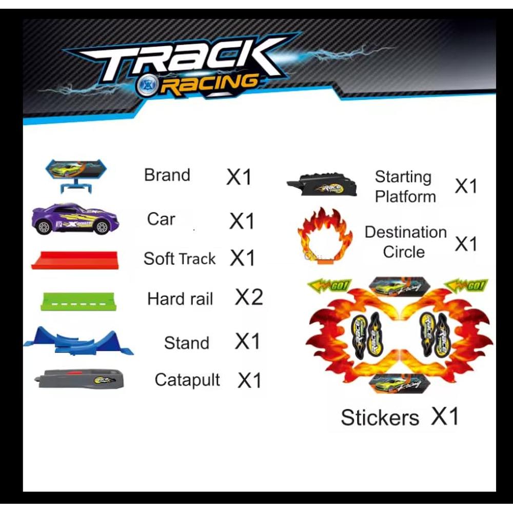 ToyBoi Max Racing Track for Kids – 360° Single Loop Stunt Track