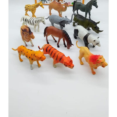 Animal Toy Figure Set Big Jumbo - Pack of 12