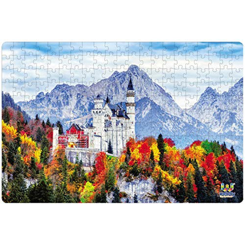 Neuschwanstein Medieval Castle Cardboard  Jigsaw Puzzle, 252 pieces