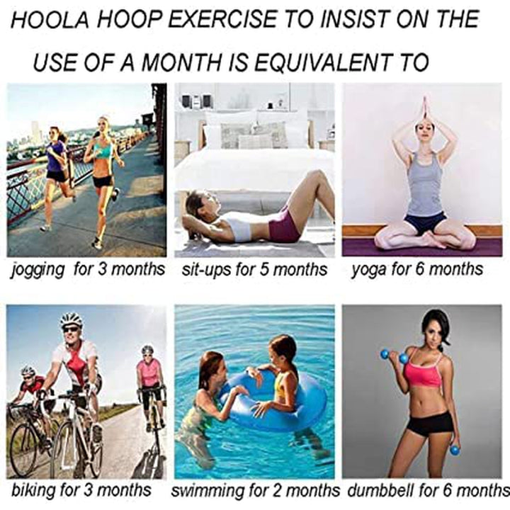 Fitfix Hula Hoop Exercise Fitness Ring for Kids and Adult (Multicolor Classic Design) - Adjustable 6 Inter lockable Pieces Ring (Adjustable Plain Hoop)