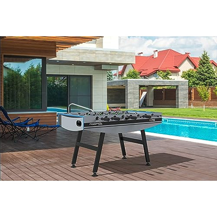 STAG ICONIC Pacifica (Limited Edition) Pre-assembled Foosball Table| Adjustable Levellers & All Weather Table Cover Included with 5 Play Balls