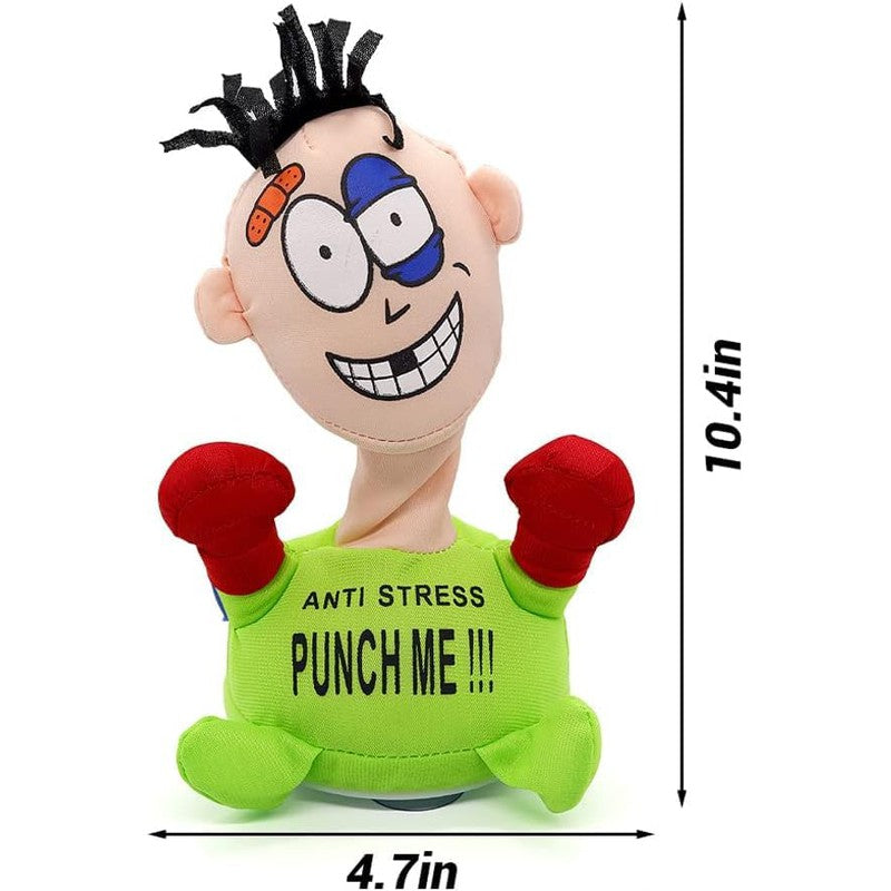 Electric Anti Stress Punch Me Plush Doll | Interactive Vent Emotion Toy with Screaming Sound