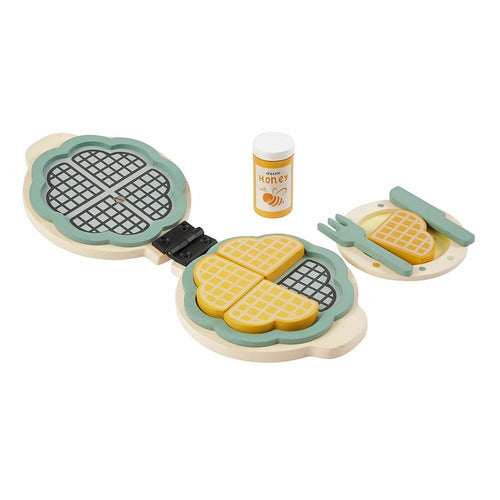 Little Ginnie Wooden Waffle Maker Pretend Playset | 2-5 Years