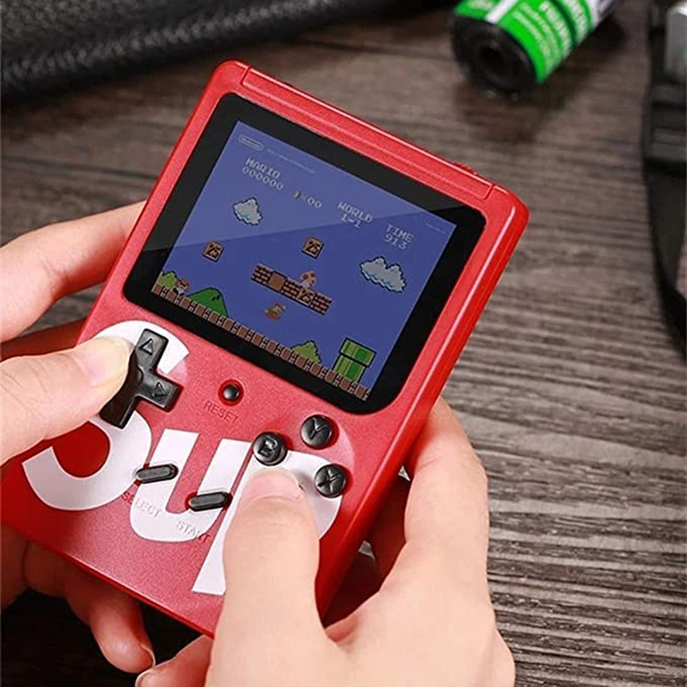 400 in 1 Retro Console Handheld Game with Rechargeable Battery & TV Connection Cable | 1 Player Game