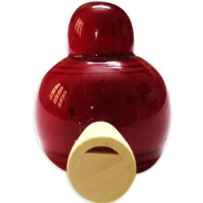 Handmade Non Toxic Channapatna Wooden Toy - Red Bird Whistle