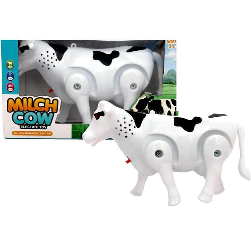 Walking Musical Milch Cow Toy with Light & Sound for Kids | Electric Musical Animal Toy